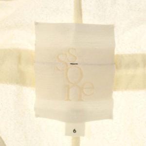 Ron Herman Ssone 刺繍 コットンブラウス チュニック プルオーバー 長袖 6 アイボリー