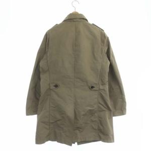 BARNEYS NEW YORK コート アウター ロング インナーダウン ジップアップ L グレージュ