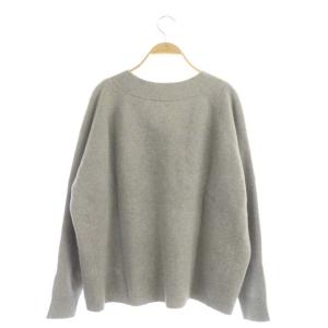 Deuxieme Classe ミドルゲージVプルオーバー ニット セーター プルオーバー 長袖 ウール カシミヤ混 グレー