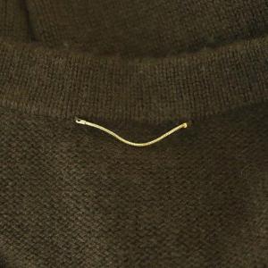 Deuxieme Classe CARIAGGI ワンピース ニット ロング 長袖 カシミヤ Vネック カーキ