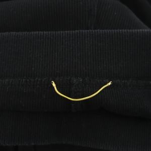 Deuxieme Classe 21SS リブパンツ スリムパンツ スキニー 裾スリット ストレッチ 黒 ブラック