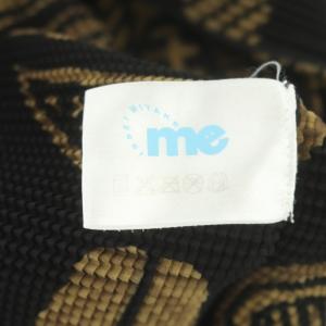 me ISSEY MIYAKE TOTEM POLE プリーツ カットソー トーテムポール プルオーバー 長袖 ハイネック 茶 黒 ブラウン ブラック