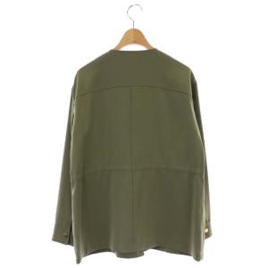 Diagram GRACE CONTINENTAL ノーカラーアーミージャケット ミリタリー 36 カーキ 緑 グリーン