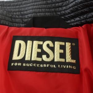 DIESEL 00SMGB-CL-W-ALLA-LITM-0EAWM ワッペン装飾 バックプリント ダウンジャケット アウター フード ジップアップ