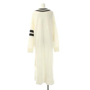Grace Class 22AW チルデンロングニットワンピース  長袖 36 白 ホワイト