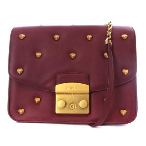 メトロポリス METROPOLIS AMORIS ダリア ショルダーバッグ ワンショルダー チェーン レザー 赤 レッド