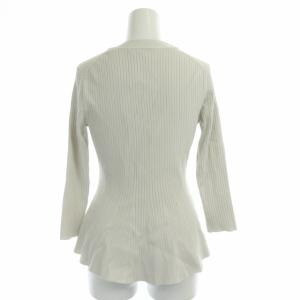 ANAYI 22SS ワイドリブペプラムVネック カーディガン 七分袖 38 ベージュ