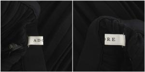 ADORE 19AW ブラッシュミラノニットスカート プリーツスカート フレア ロング マキシ丈 38 黒 ブラック 茶色 ブラウン