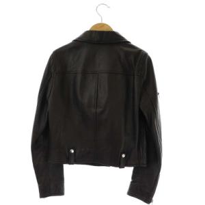 GOLDEN GOOSE レザー ライダースジャケット ダブル ジップアップ 総裏地 XXS ブラック