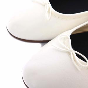 MARGARET HOWELL アイディア idea バレエシューズ フラットシューズ レザー 24cm 白 ホワイト 2312