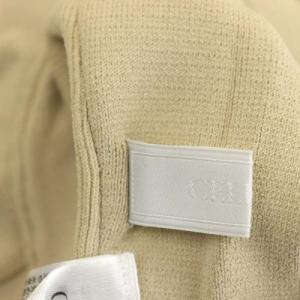 CELFORD ケープ調ニットワンピース ロング ノースリーブ 36 ベージュ