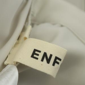 ENFOLD ダブルクロスジョッパーズパンツ テーパードパンツ タック 38 ライトグレージュ