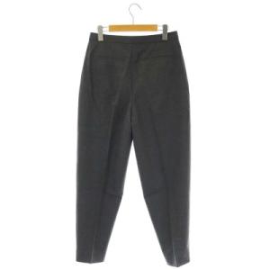 ENFOLD ウールタッククロップドパンツ  テーパード センタープレス 38 グレー