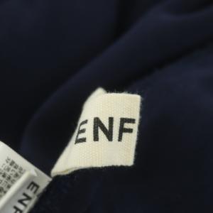 ENFOLD ストレッチ タックパンツ スラックス イージー テーパード 38 紺 ネイビー
