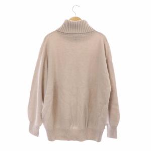 Spick&Span 21AW ウールカシミヤタートルネックプルオーバー ニット セーター 長袖 F ライトグレージュ
