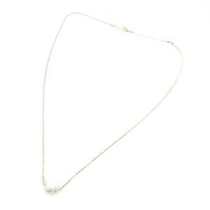 4℃ パールネックレス ペンダント K10 イエローゴールド