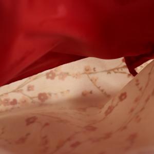 Longchamp ショルダーバッグ フラワーモチーフ ナイロン 桃 ピンク