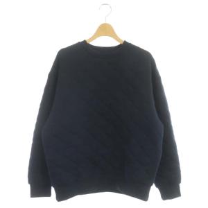 Quilt Crew キルトクルー カットソー 長袖 プルオーバー クルーネック ロゴ刺繍 WL 紺 ネイビー OS
