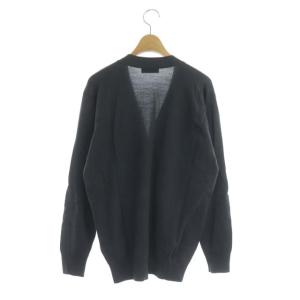 JOHN SMEDLEY ウールニット カーディガン 長袖 Vネック S ダークグレー
