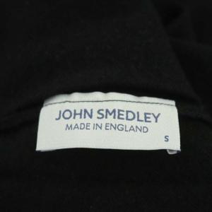 JOHN SMEDLEY モックネック ウール ニット セーター 長袖 S 黒 ブラック