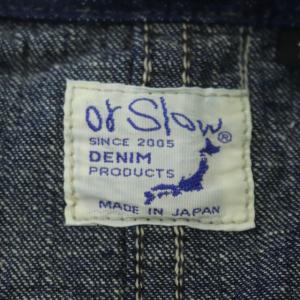 orSlow 別注 MENS 40s COVERALL デニムカバーオール ペイント加工 1 青