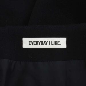 EVERYDAY I LIKE 22AW Deuxieme Classe取扱 FLARE スカート ロング フレア ウール カシミヤ混 36 紺 ネイビー
