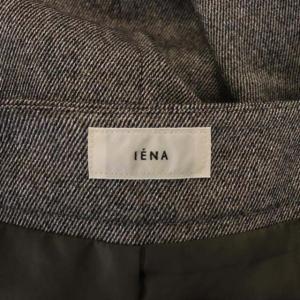 IENA シックTweedボタンデザインワンピース ジャンパースカート ロング ミモレ ウール 36 グレー
