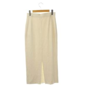 Deuxieme Classe 22SS Multiply スカート タイト ロング ニット 36 アイボリー