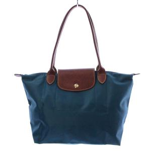Longchamp ルプリアージュ トートバッグ ハンドバッグ 折り畳み ナイロン 青 ブルー