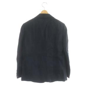 MARGARET HOWELL リネン テーラードジャケット 背抜き 薄手 長袖 2 紺 ネイビー