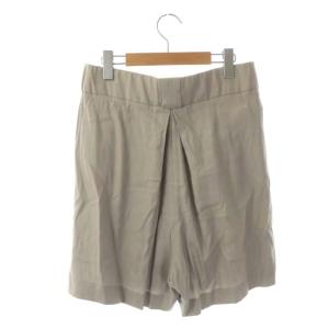 Maison Margiela MM6 ショートパンツ プリーツ フレア ウール 38 グレージュ