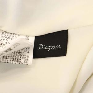 Diagram GRACE CONTINENTAL バティックフラワースカート ロング ミモレ フレア 38 白 ホワイト 黒 ブラック