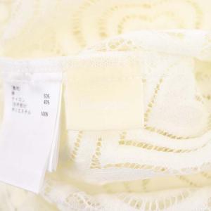 Diagram GRACE CONTINENTAL ハートレースブラウス 長袖 バイカラー 38 白 黒 ホワイト ブラック