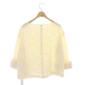 GRACE CONTINENTAL レッキスレーストップ カットソー 長袖 36 アイボリー