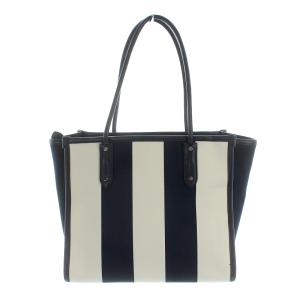 kate spade new york トートバッグ キャンバス レザー 紺 ネイビー 白 ホワイト