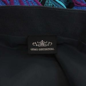 GRACE CONTINENTAL ボタニカルパロットスカート ラップ調 ロング マキシ丈 総柄 38 マルチカラー