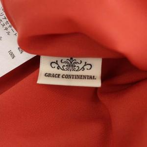 GRACE CONTINENTAL アフリカンプリントワンピース プルオーバー Vネック フレア ロング 総柄 ノースリーブ 36 マルチカラー