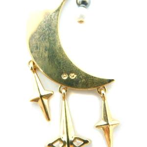SWAROVSKI 5489536 Symbolic ピアス クリスタル 月 星 ムーン ゴールド色 ストーン