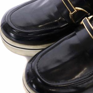 STELLA McCARTNEY ビンクス ローファー Binx Loafer プラットフォームローフ シューズ レザー 36 23cm 黒 ブラック 白 ホワイト