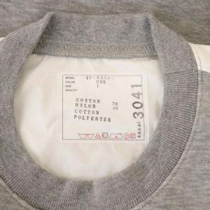 sacai ドッキングワンピース スウェット 七分袖 ひざ丈 切替 1 グレー 白 ホワイト