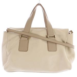 FURLA ショルダーバッグ ハンドバッグ 2way レザー べージュ