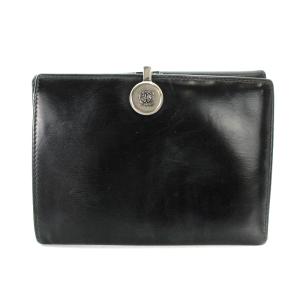 LOEWE 財布 二つ折り レザー 黒 ブラック OH
