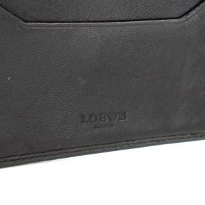 LOEWE 財布 二つ折り レザー 黒 ブラック OH