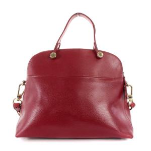FURLA パイパー ハンドバッグ ショルダーバッグ 2way レザー 赤 レッド