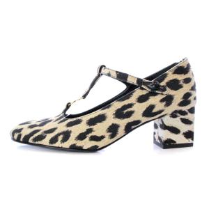CELINE by Hedi Slimane BABIES T-BAR パンプス トリオンフ レオパード