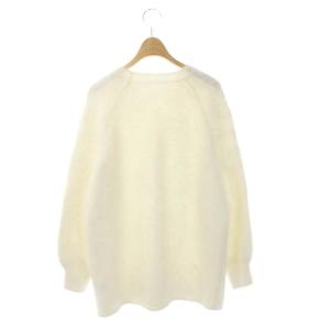 GRACE CONTINENTAL スターアンゴラスパントップ ニット セーター プルオーバー 長袖 36 白 ホワイト