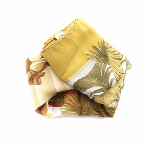 Salvatore Ferragamo スカーフ 砂漠 シルク 黄 イエロー