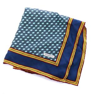 TIFFANY&Co. スカーフ 総柄 紺 ネイビー