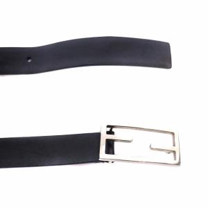 FENDI FFロゴバックルベルト レザー 黒 ブラック