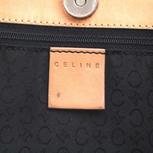 CELINE ショルダーバッグ ワンショルダー マカダム柄 スエード 黒 ブラック MC00/3